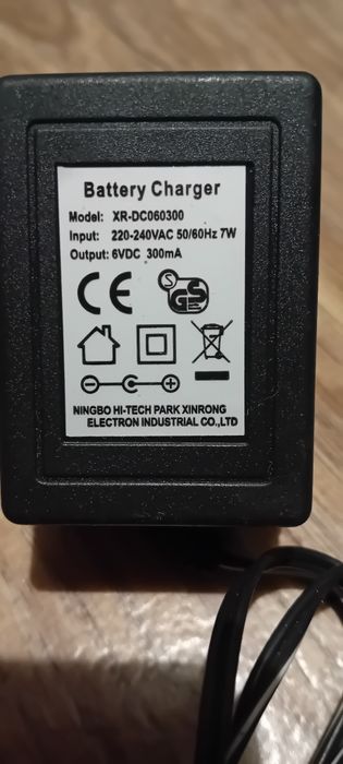 Zasilacz 6 V DC / 300 mA