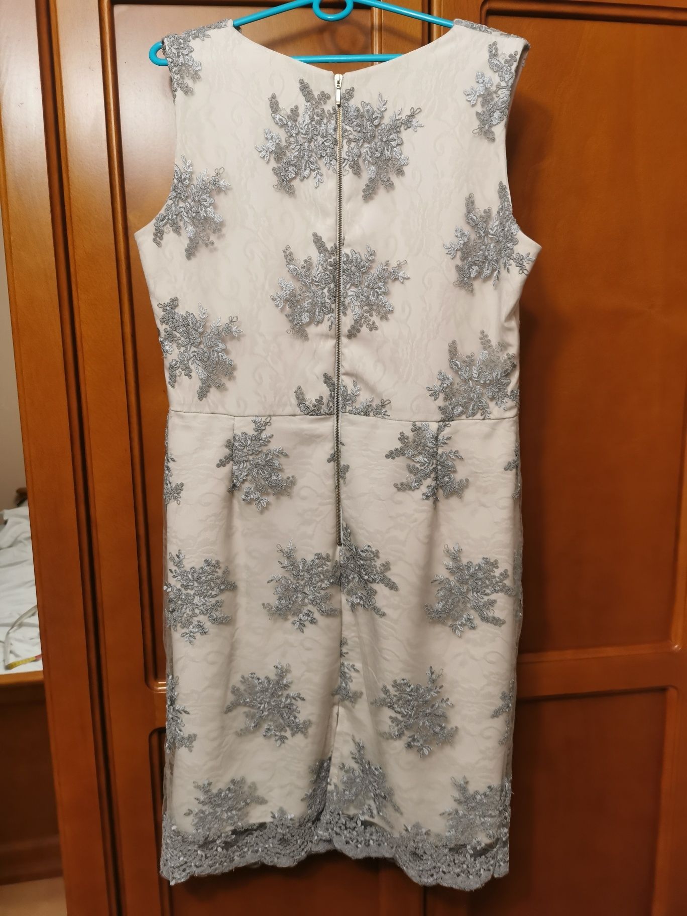 Roco sukienka koronkowa 44 XXL gipiura na przyjęcie wesele komunie