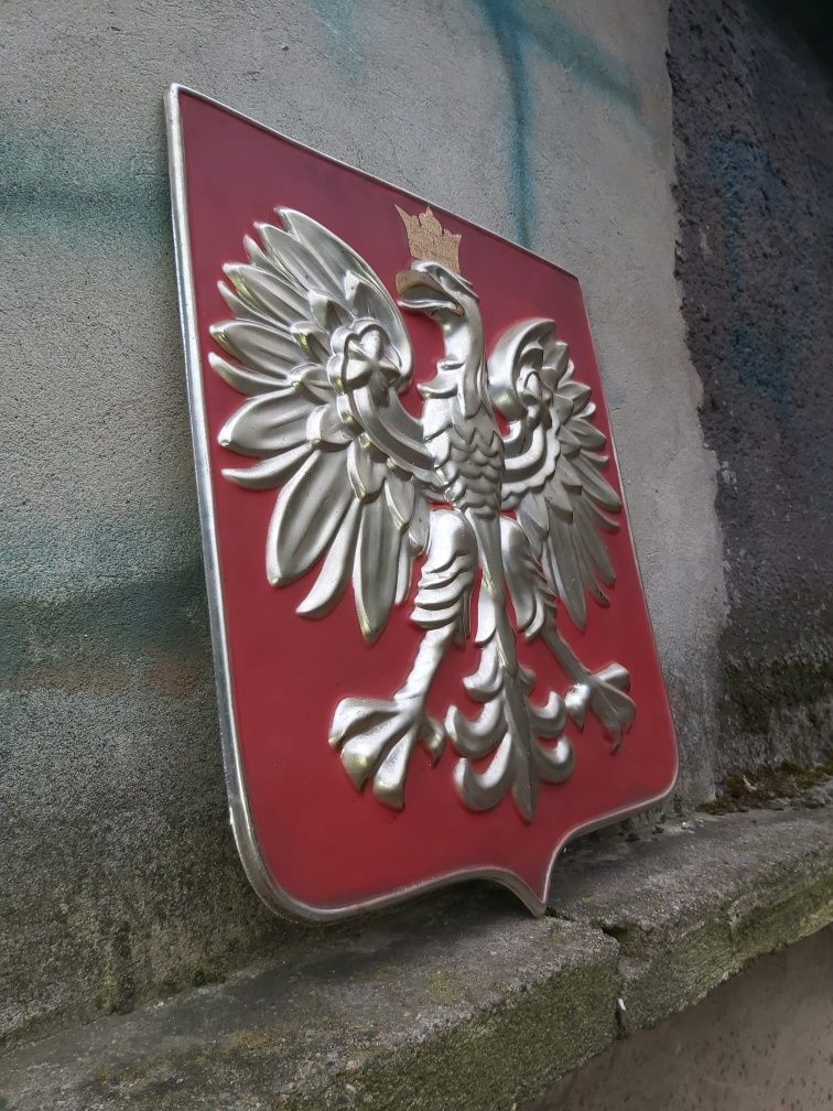 ‼️ Duże Godło Polskie ‼️ PRL orzeł flaga