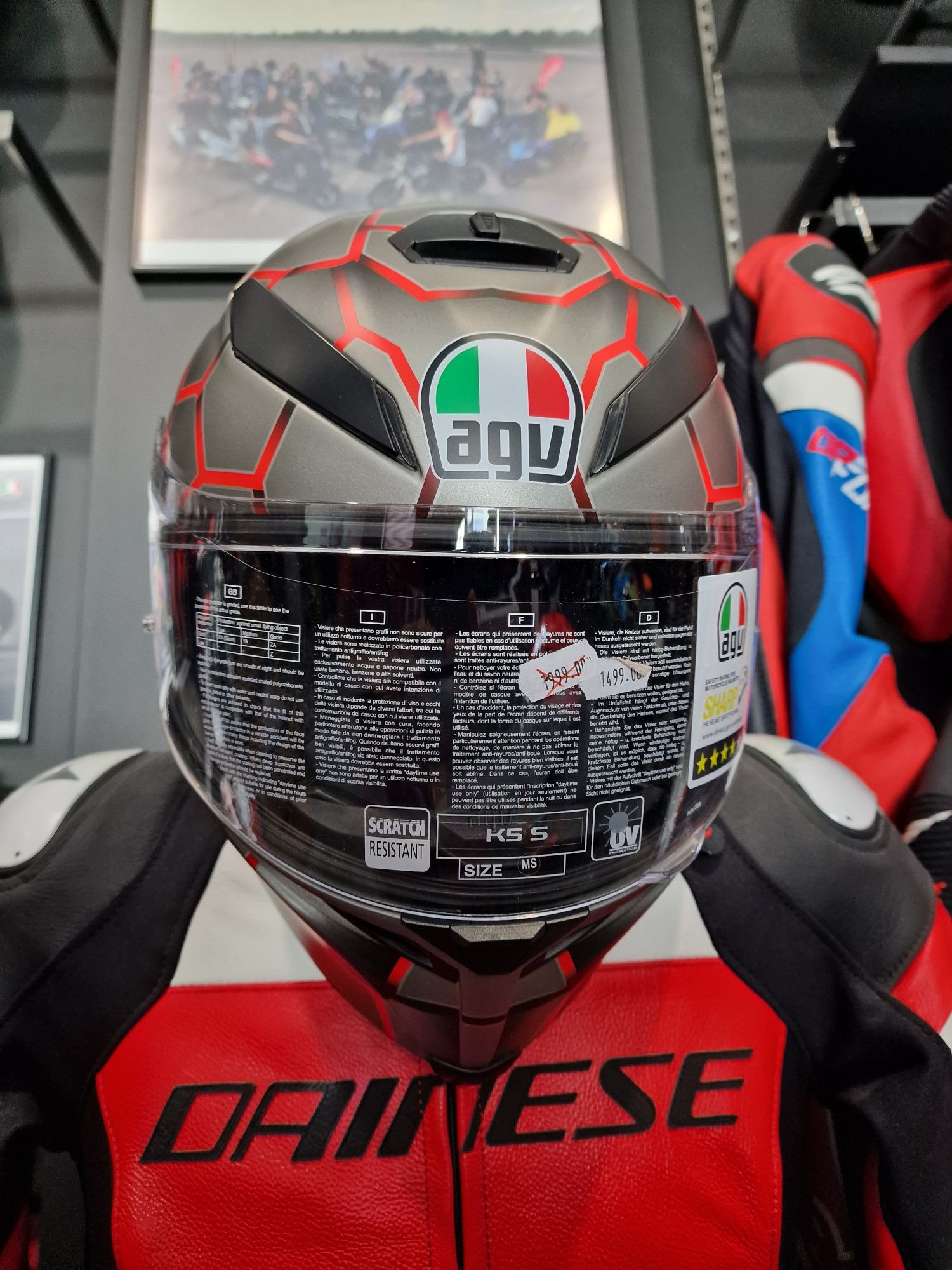 MotoSzafa KASK AGV K-5 S VULCANUM RED !gratisy!