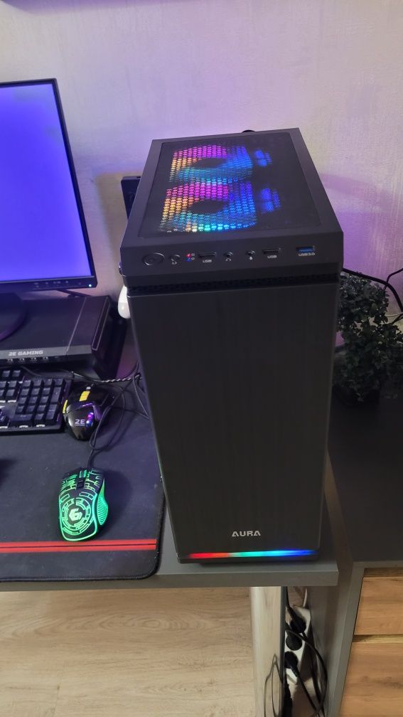 ПК+ монітор 24"  i7 3770 16gb(ssd 512) rx570 4gb wifi Bluetooth