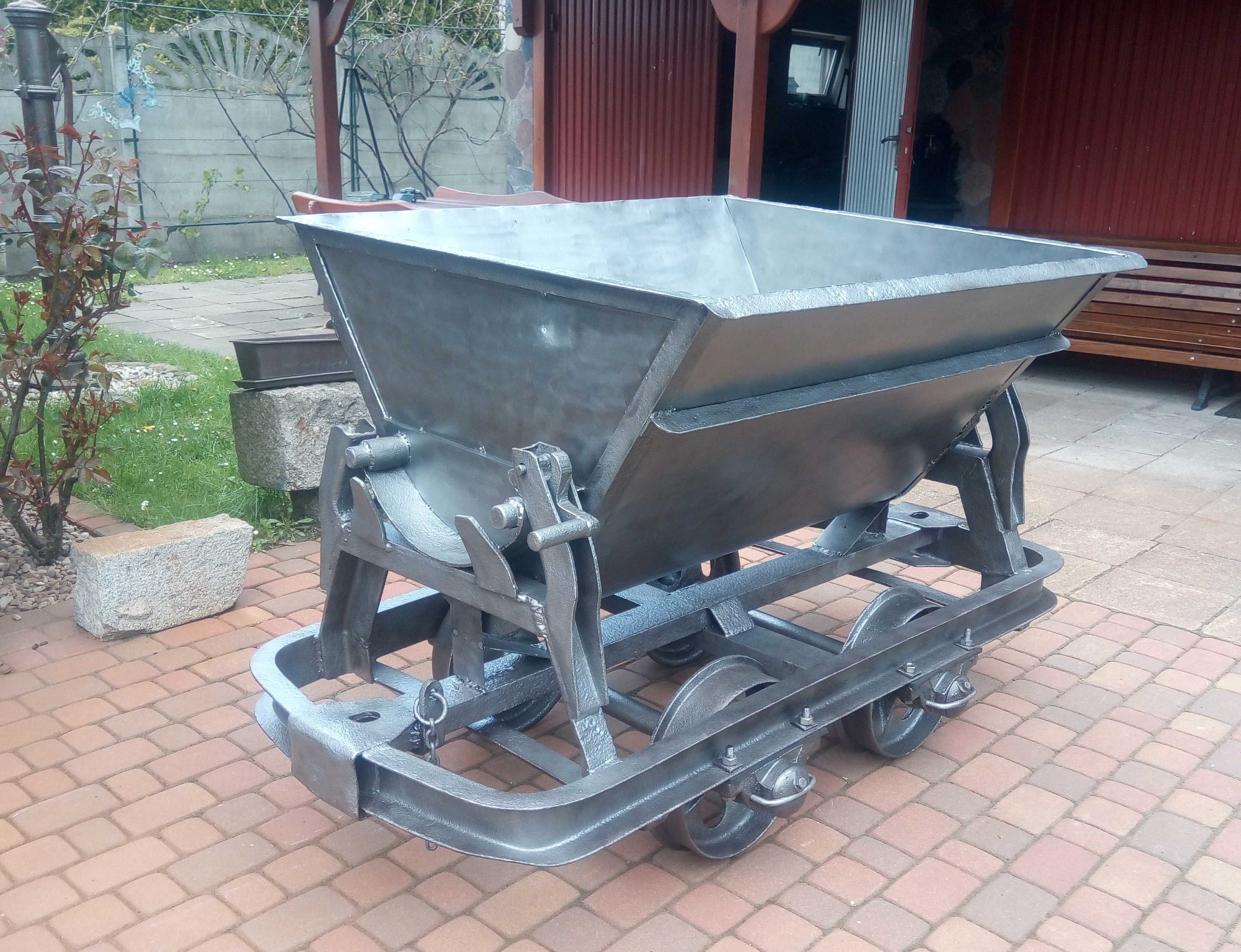 Zabytkowy wagonik kopalniany górniczy - Wózek koleba- unikat
