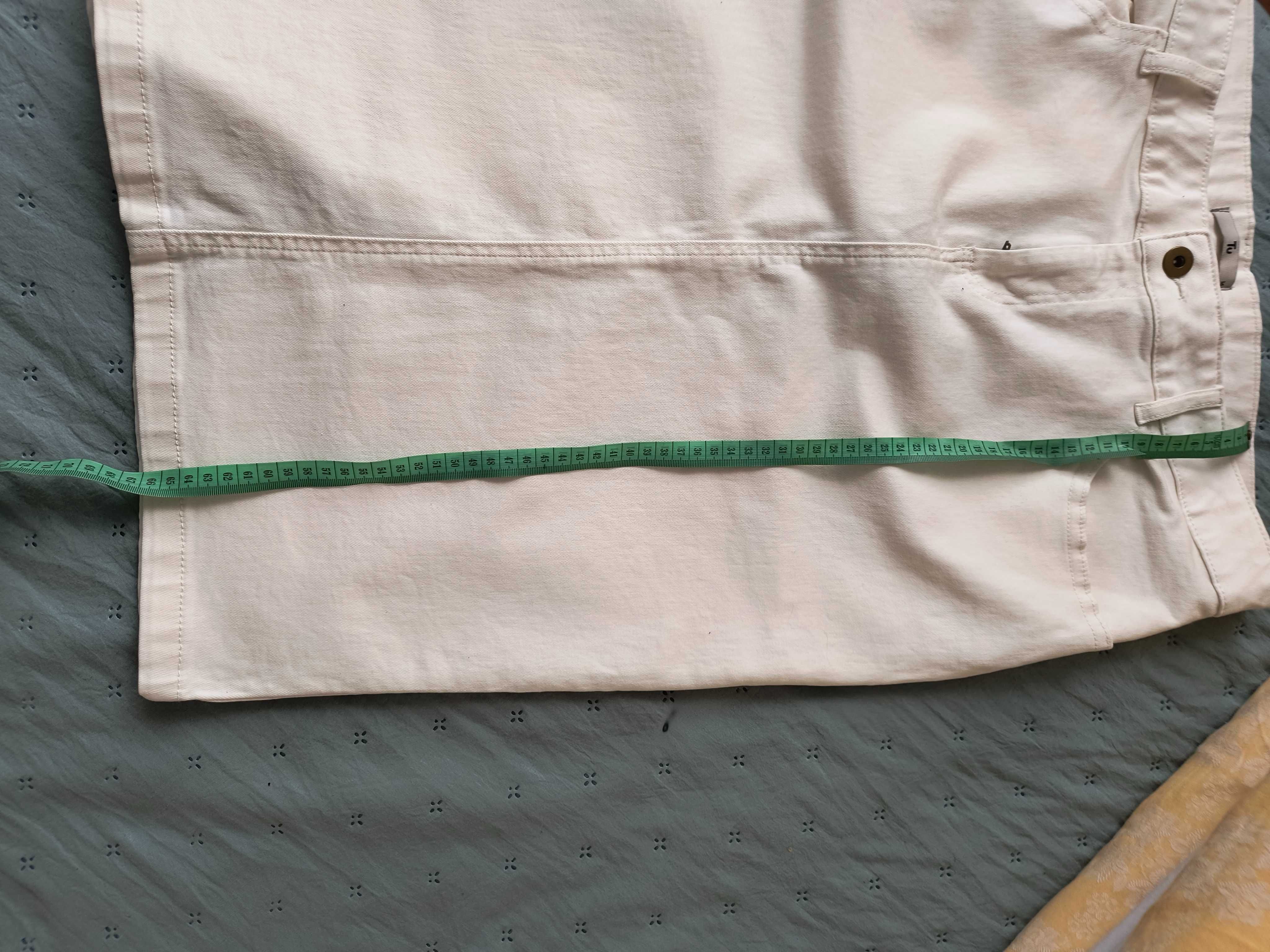 Spódnica jeans ecru r 16