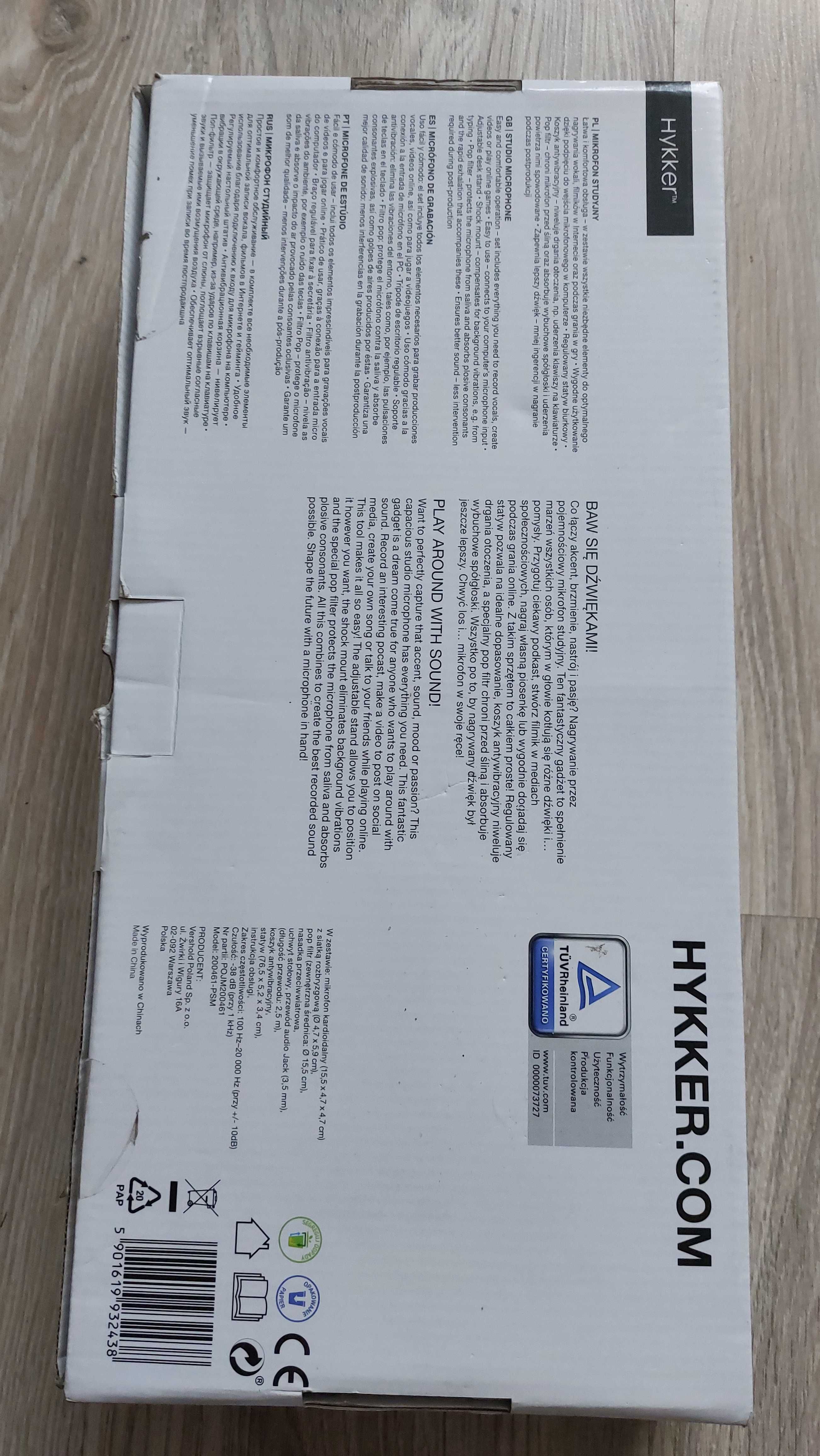 Mikrofon studyjny Hykker