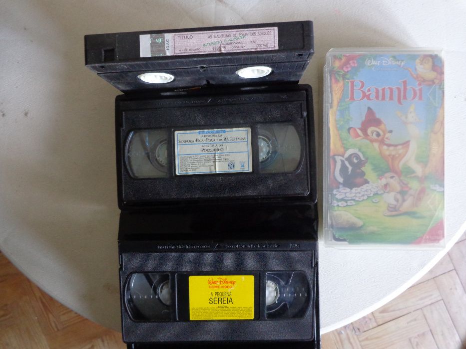 varias casetes vhs desenhos animados rua sesamo cassetes