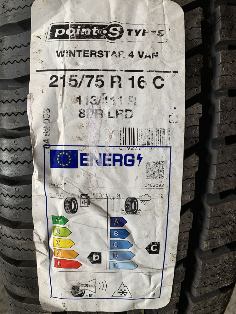 (12шт) нові 215/75R16C PointS Winterstar 4 Van (113/111R) зимові шини