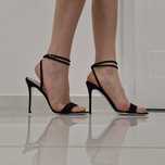 Giuseppe Zanotti Made in Italy zamszowe sandałki 110mm