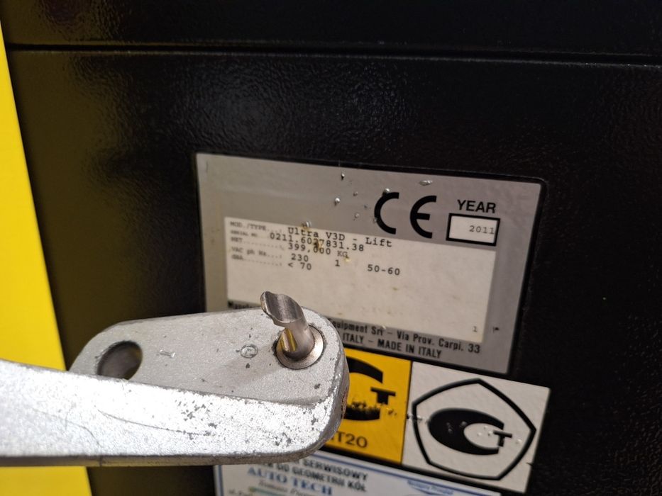 John Bean 3D Lift baza Pojazdów 25r. geometria kół zbieżność