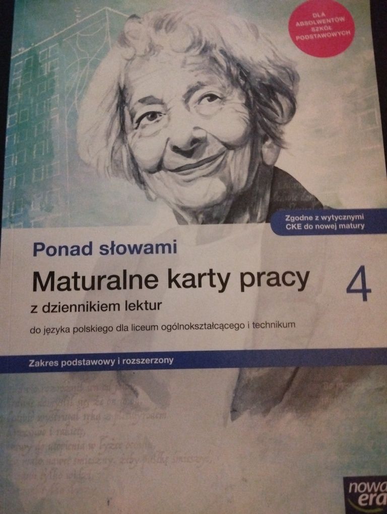 Ponad słowami Maturalne karty pracy klasa 4 zakres pp i rozszerzony