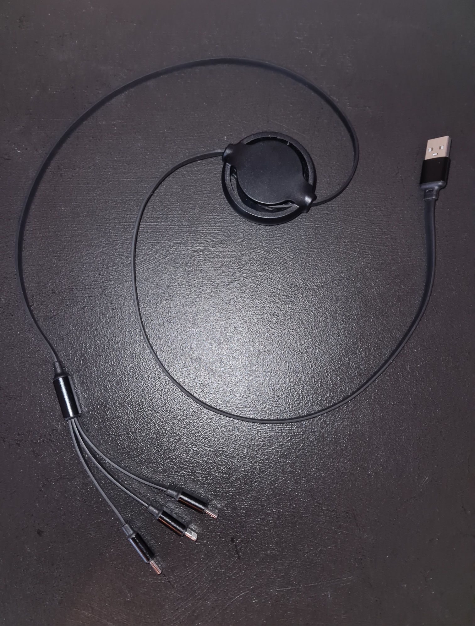 Kabel 3 w 1 - usb C / Lightning / usb micro - [ Szybkie Ładowanie ]