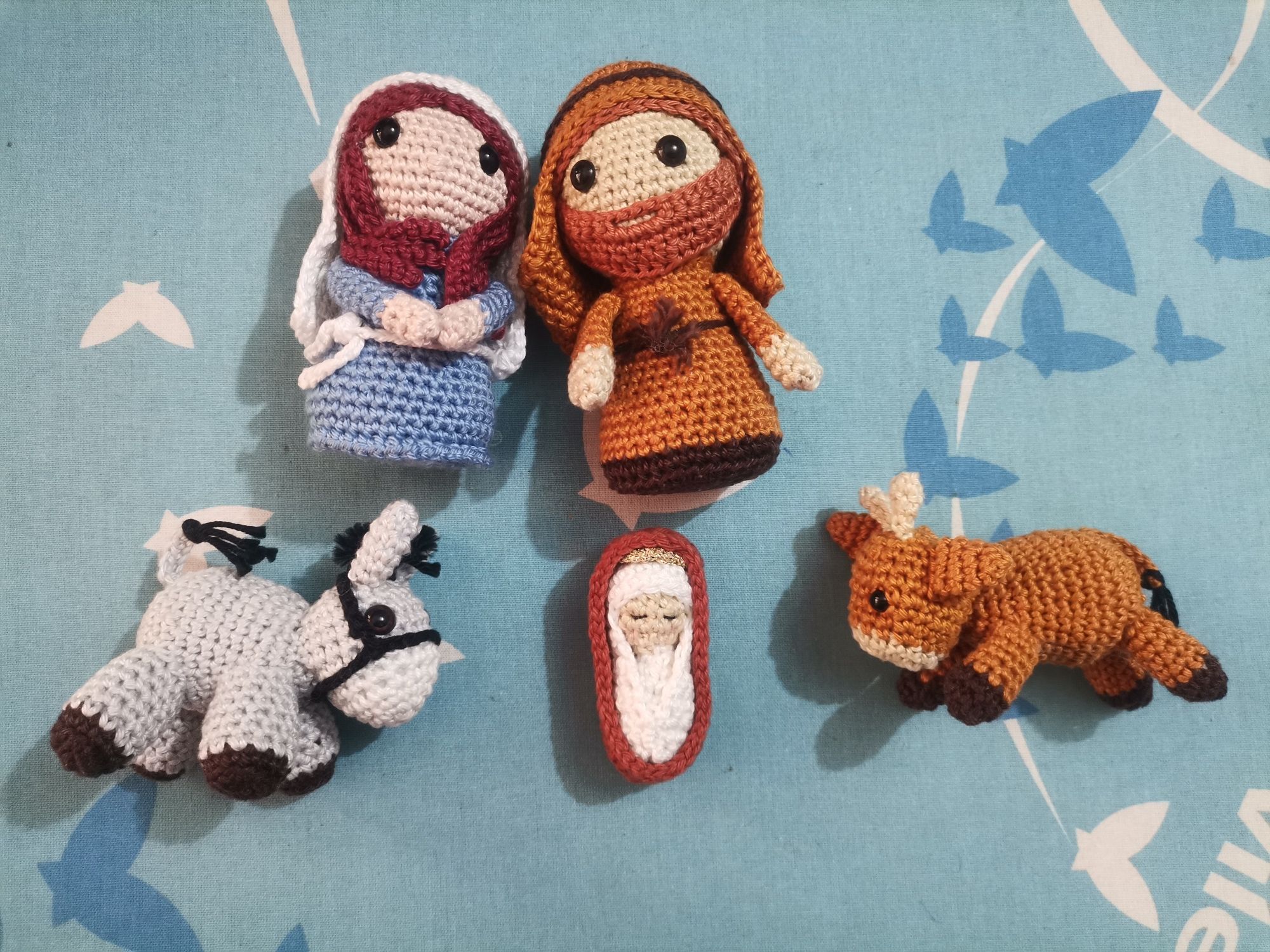 Presépio em croché amigurumi.