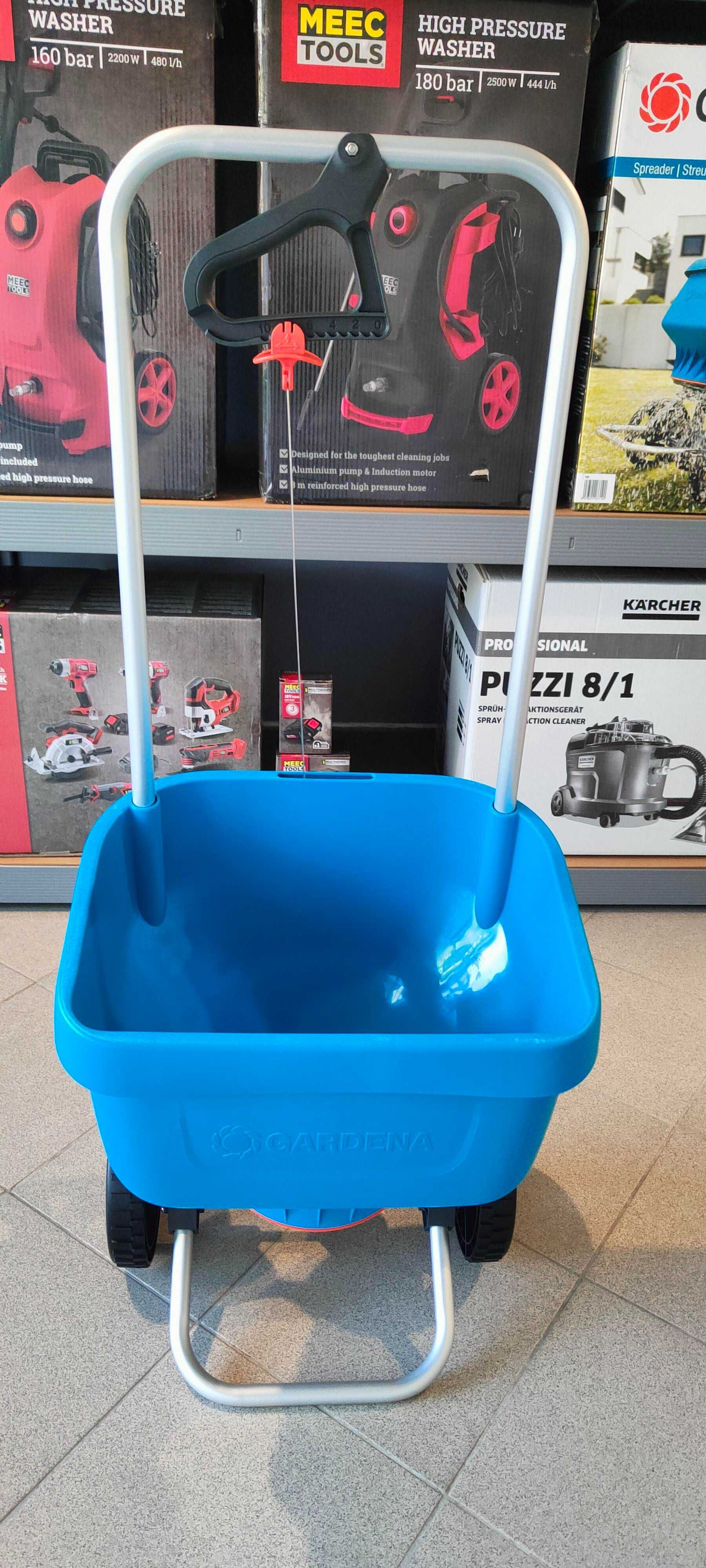 Wynajem siewnik rotacyjny GARDENA 18 litrów 6m szerokość Wypożyczalnia