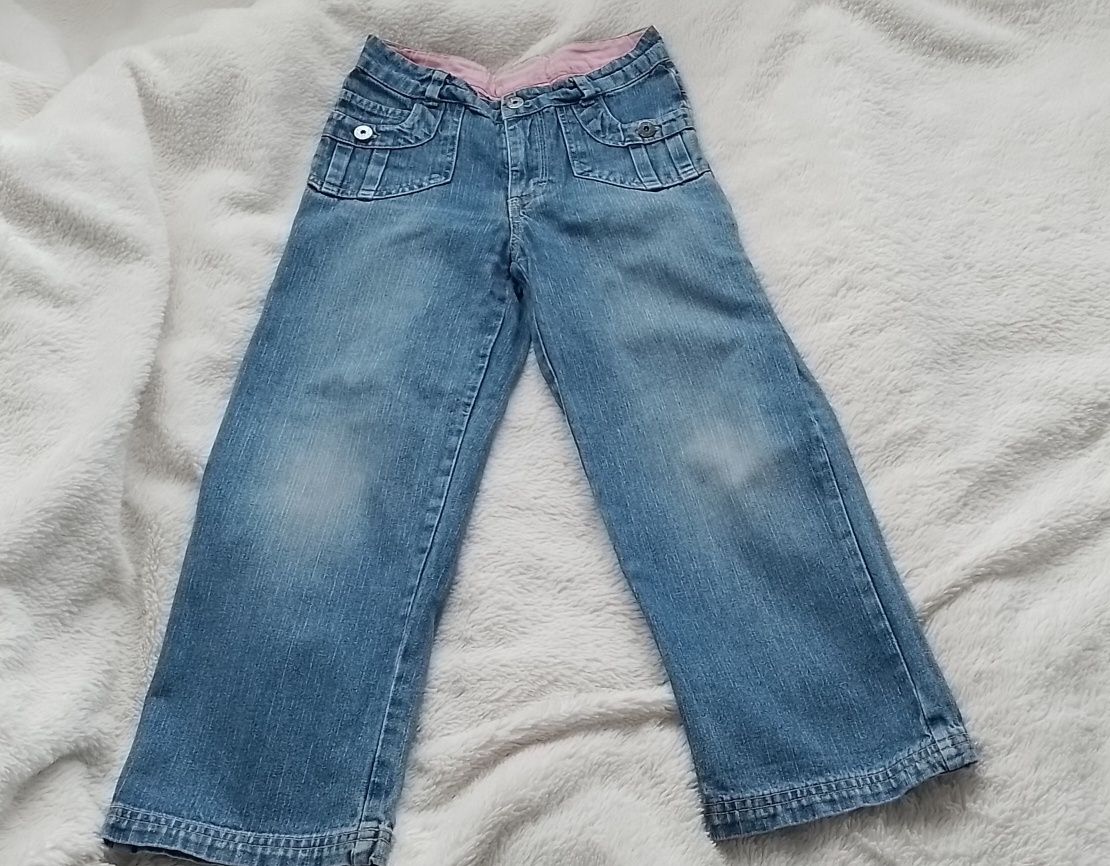 Spodnie jeansy dla dziewczynki rozm.122 - zestaw