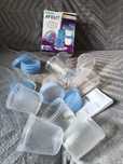PHILIPS AVENT sterylizator 3 w 1 plus pojemniki na mleko ...