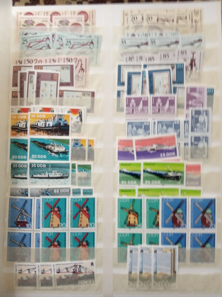 Поштові марки ГДР ФРГ Німеччини негашені 1954-1994