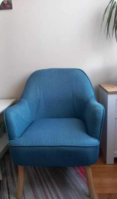 Fotel morski, turkus