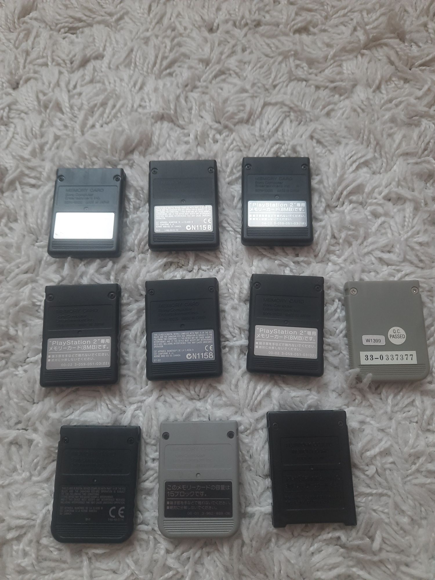 Karty pamięci ps2 ps1 psx z japonii