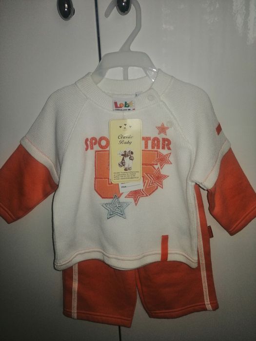 Komplet dresowy nowy niemowlęcy  rozmiar 3 M