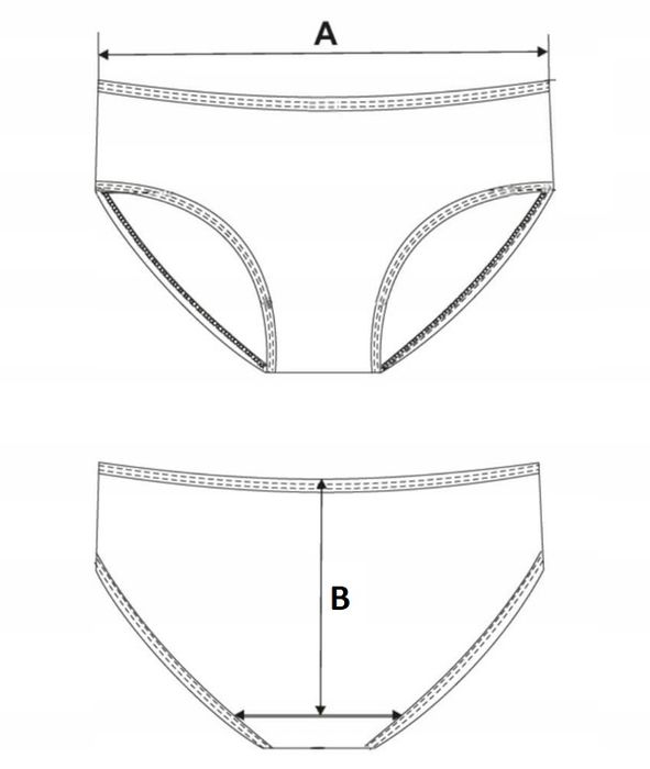 Figi Majtki Damskie Prążkowane Koronkowy Tył 3-Szt Kolorowe Moraj Xxl