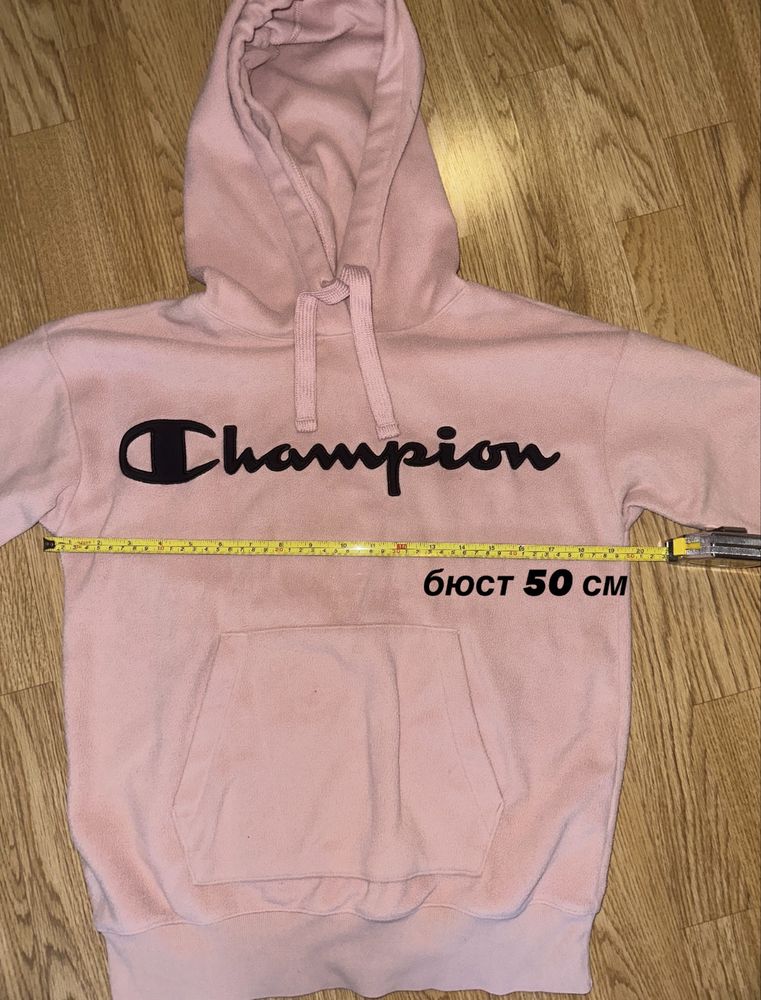 Продам флисовую худи Champion розового цвета