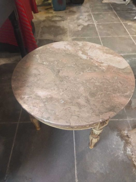 Mesa  Vintage Tampo mármore