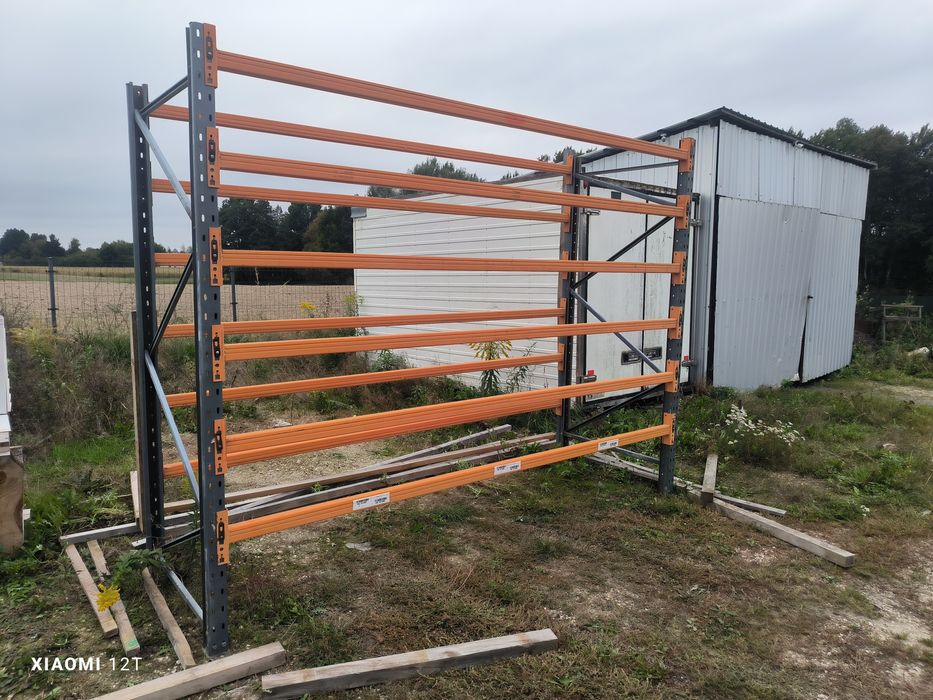Regał magazynowy paletowy szerokość 110cm wysokość 250cm długość 10mb