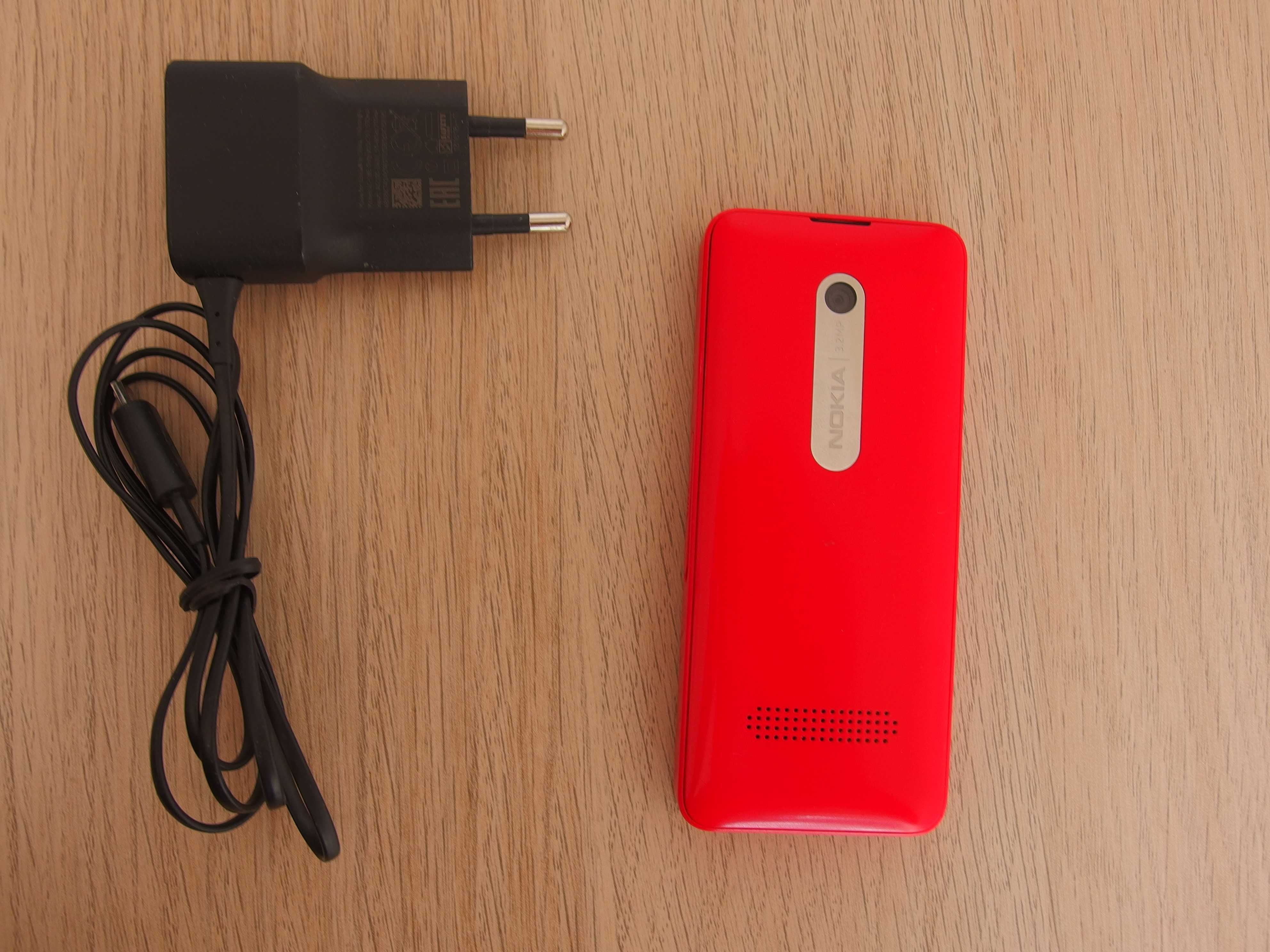 Klasyczna Nokia 301 RM-839 czerwony dual SIM dla seniora