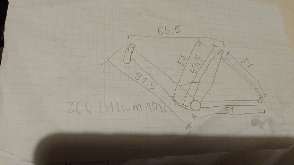 Rama do roweru elektrycznego Amslod Newton F-LV, 36V Lithum 10N nowa