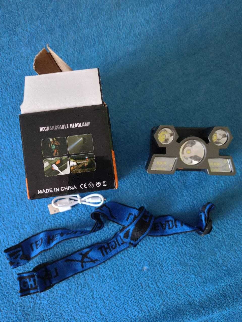 Latarka czołowa 9x LED