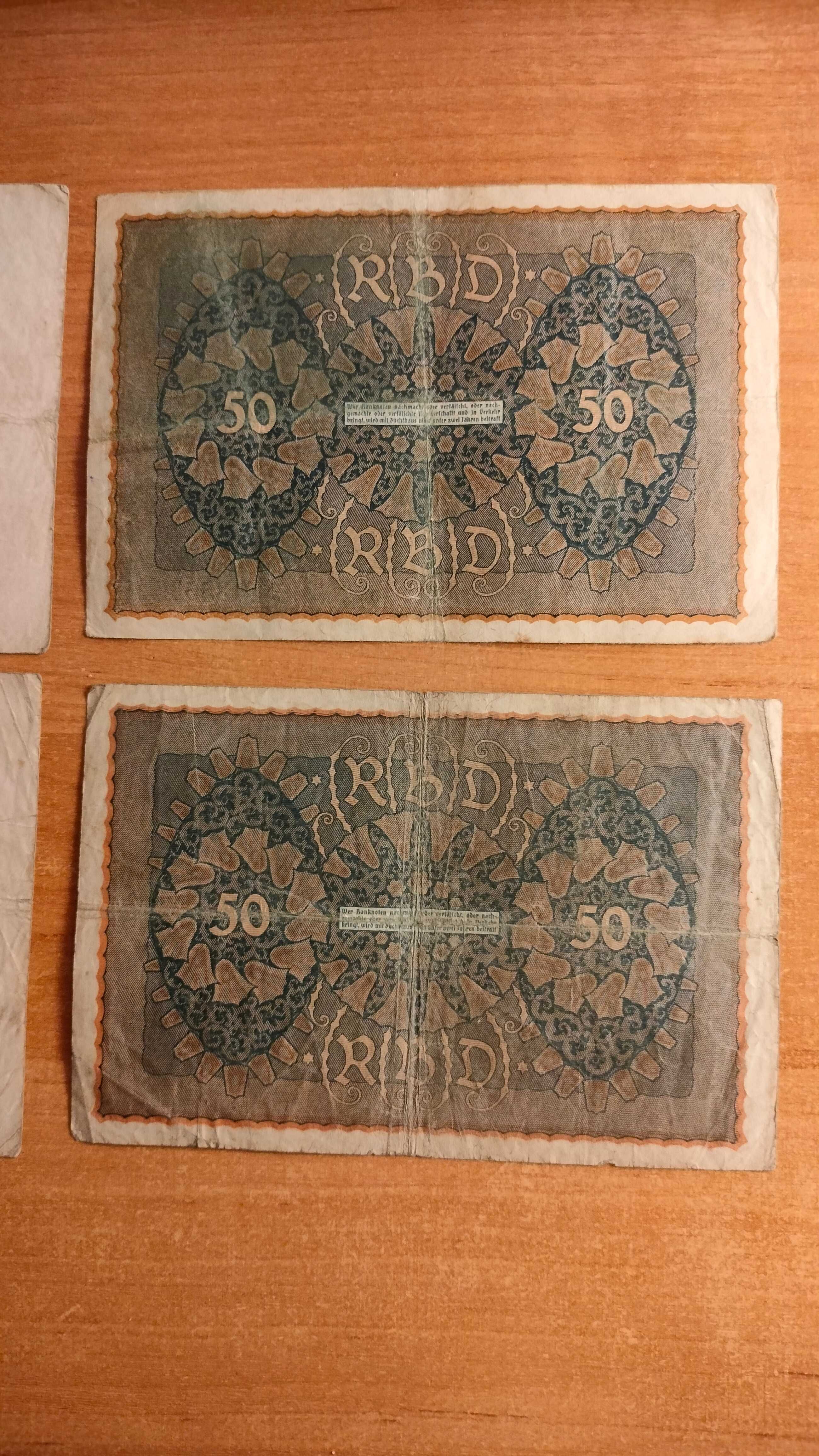Stare banknoty  zestaw