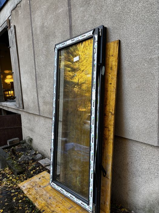 okno balkonowe antracyt obustronny 900x2100