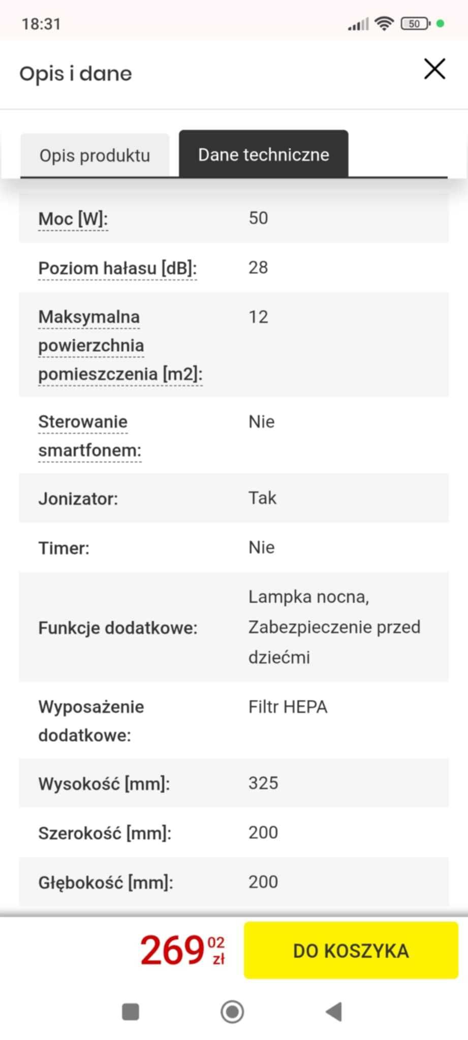 Oczyszcza z powietrza TCL