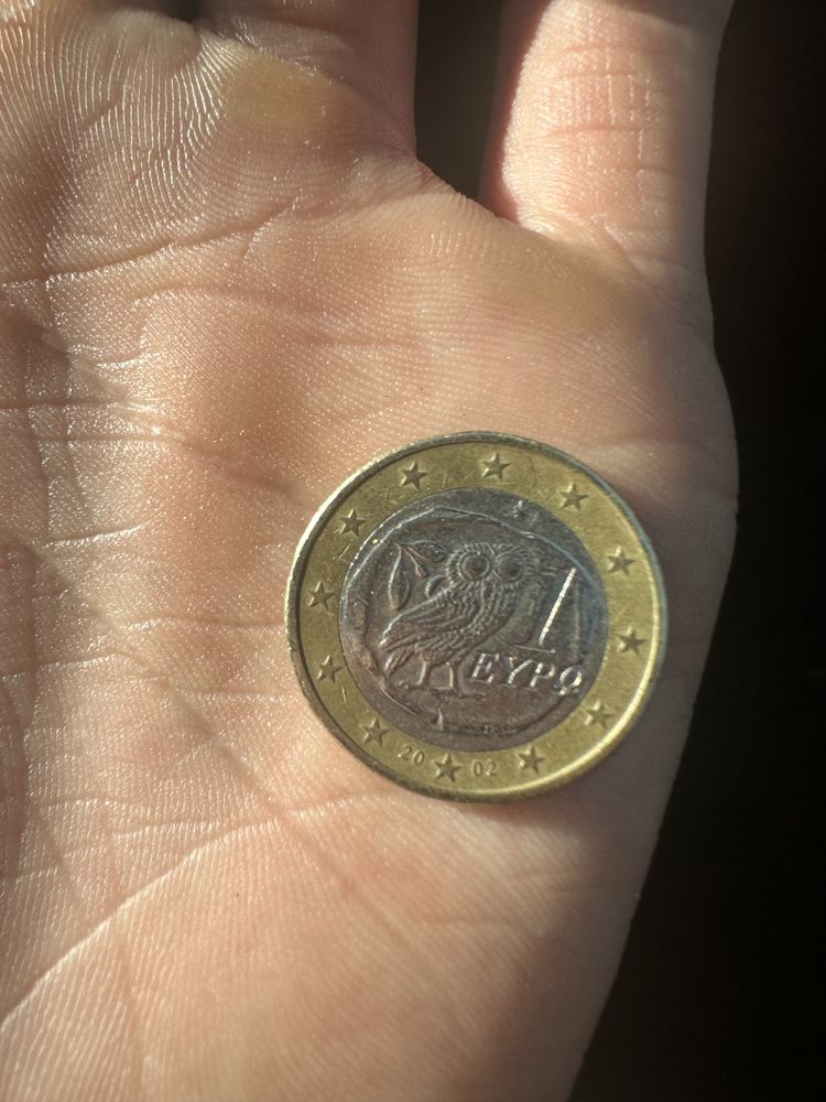 Moeda 1€ mocho (Grécia) rara