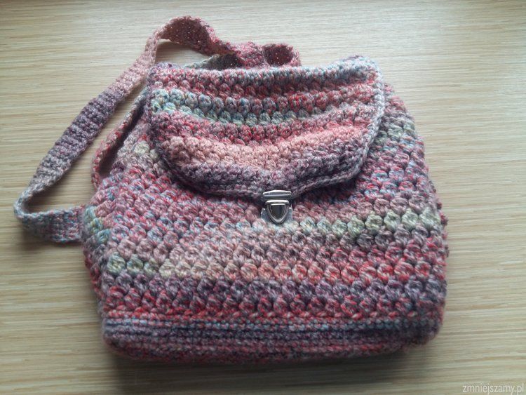 Plecak + portel / kosmetyczka na szydełku