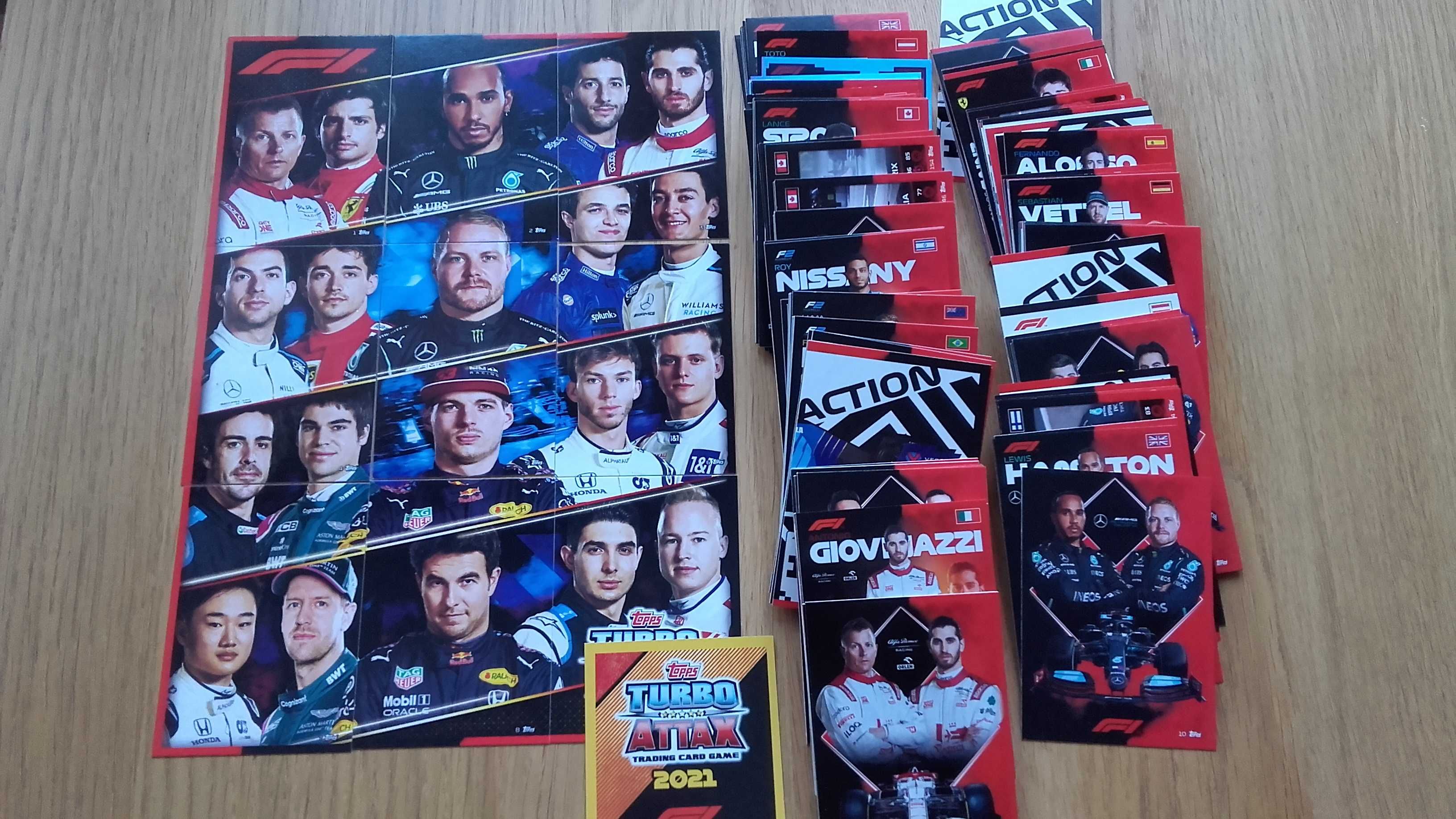 karty topps turbo attax 2021 komplet formuła 1 album