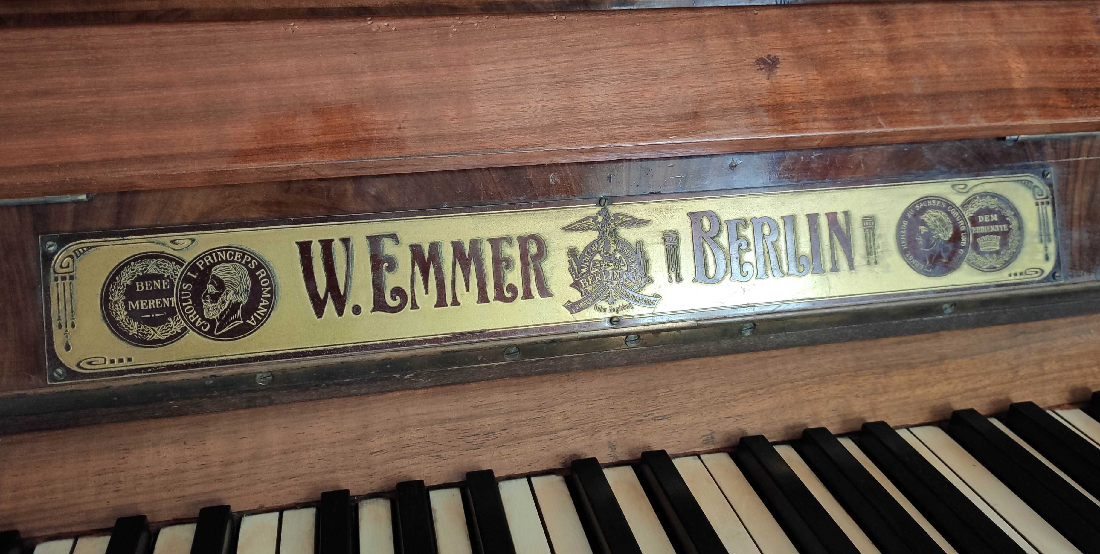 Zabytkowe pianino znanej niemieckiej firmy W. Emmer