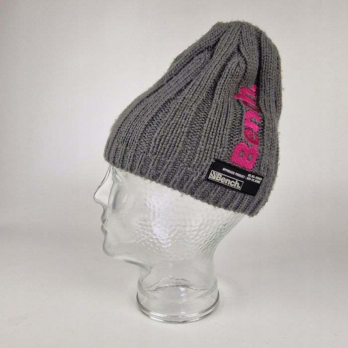 Bench Czapka z dzianiny szaro-różowy