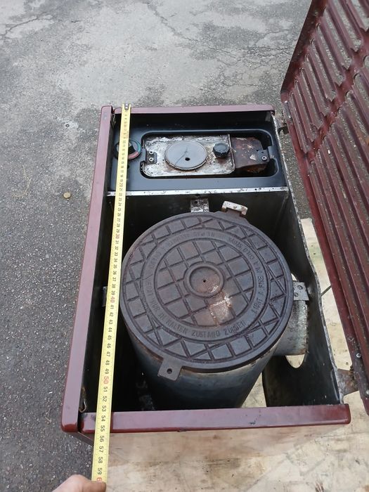 Печка буржуйка камин на дизельном топливе