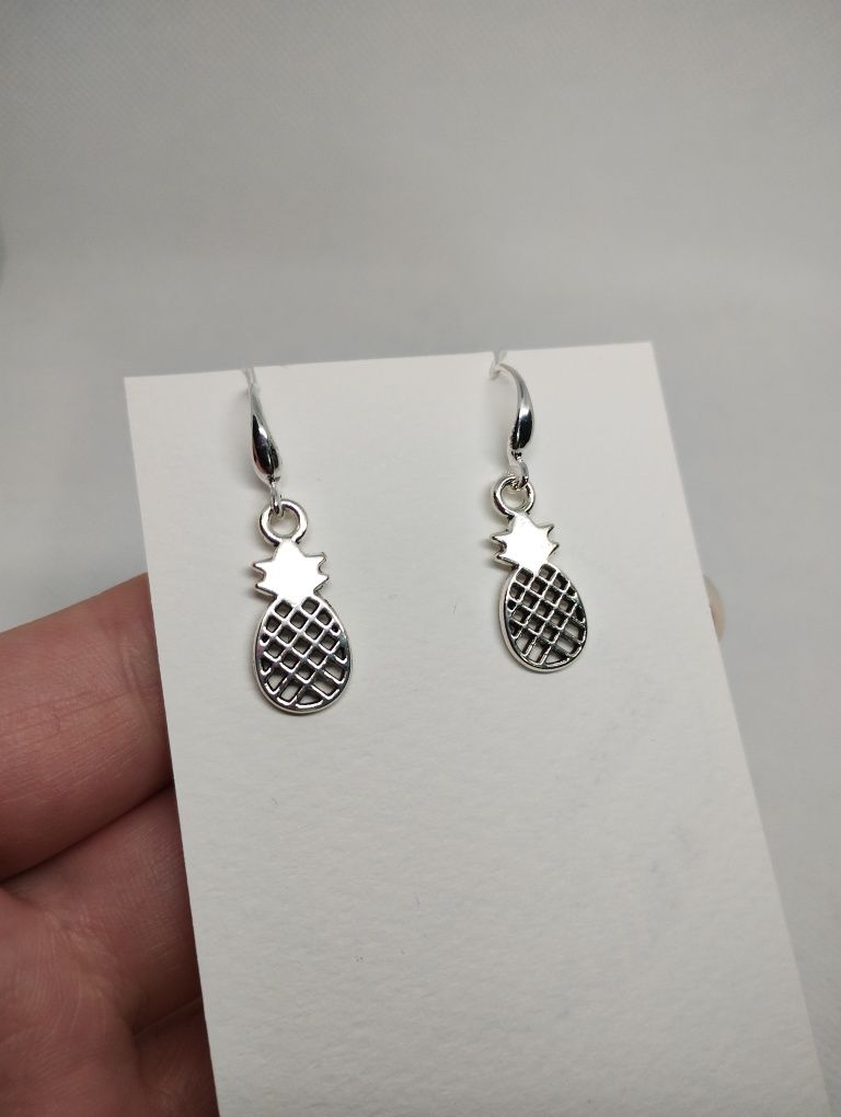 Kolczyki srebrne ananas ananasem
