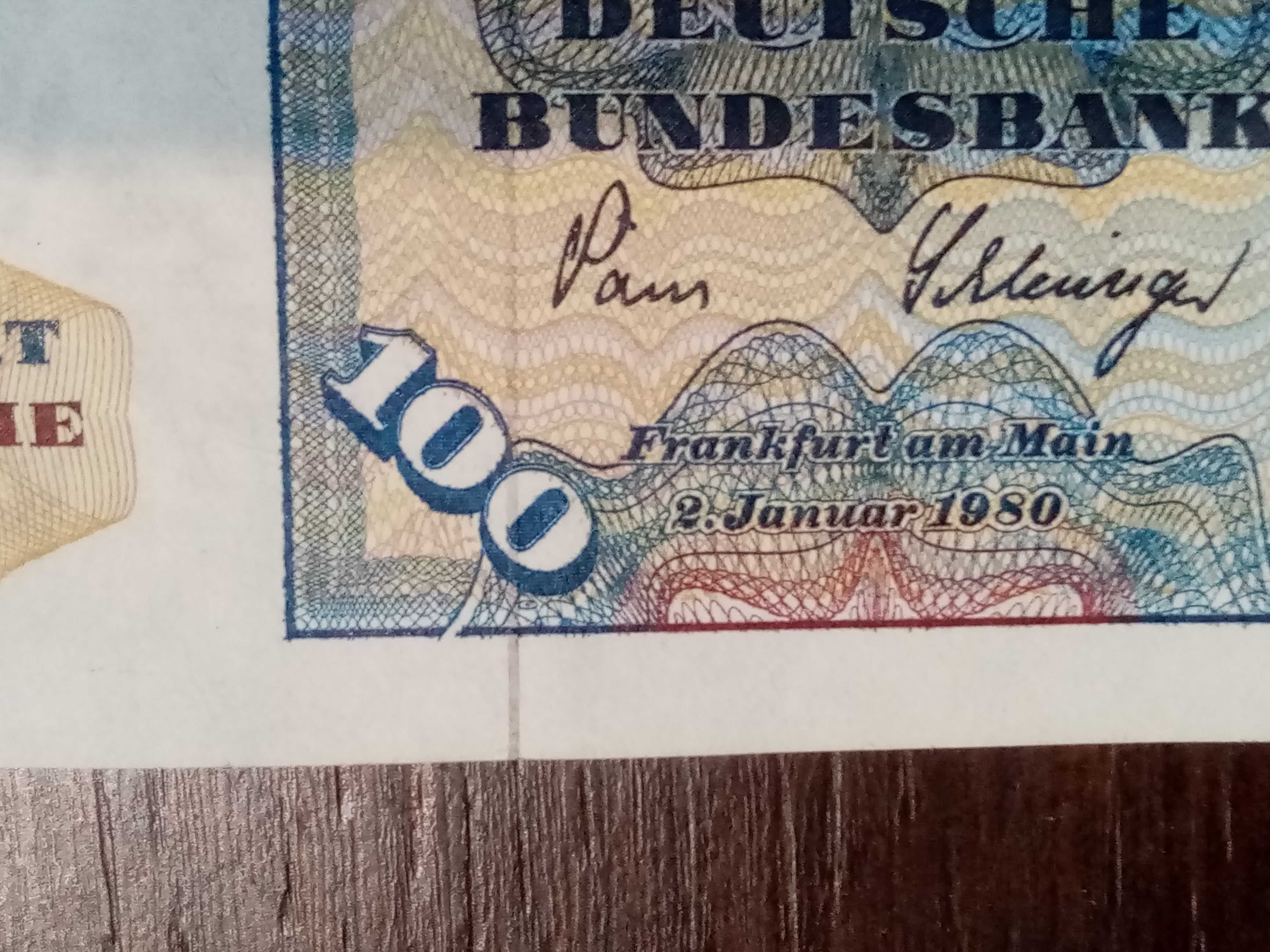 100 marek niemieckich 1980