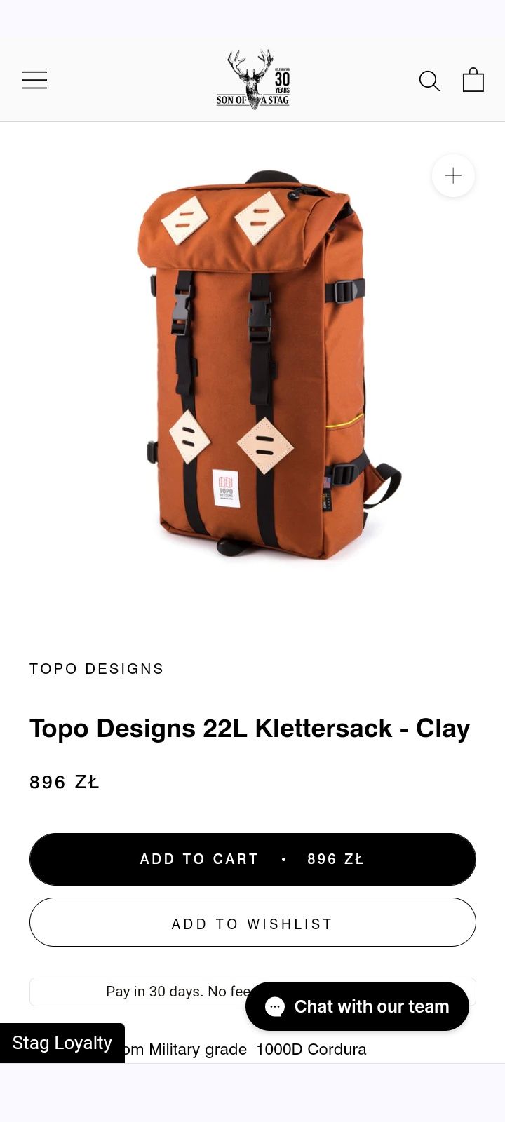 Plecak Topo Designs USA Klettersack turystyczny górski miejski rower