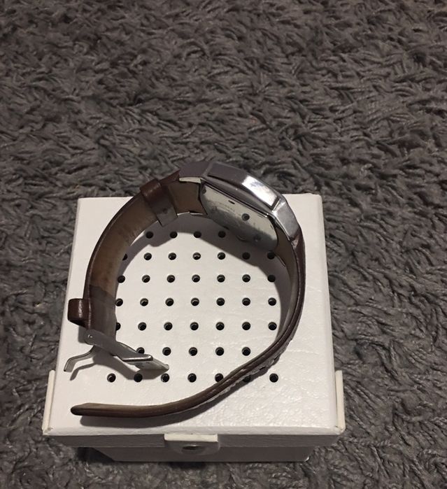 Diesel oryginalny zegarek męski na pasku brązowy pasek skóra