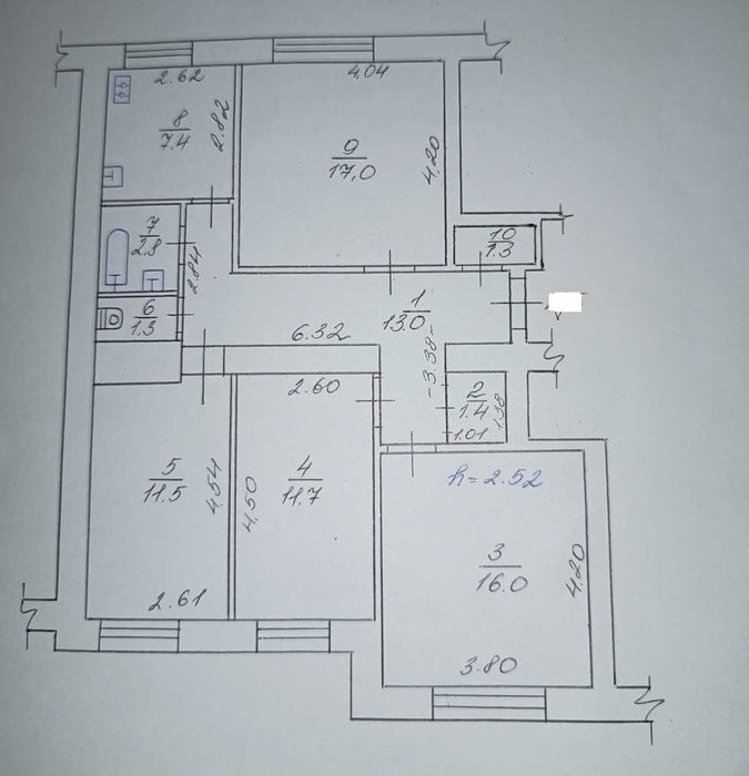 Продаж просторої  квартири по вул. Баяна