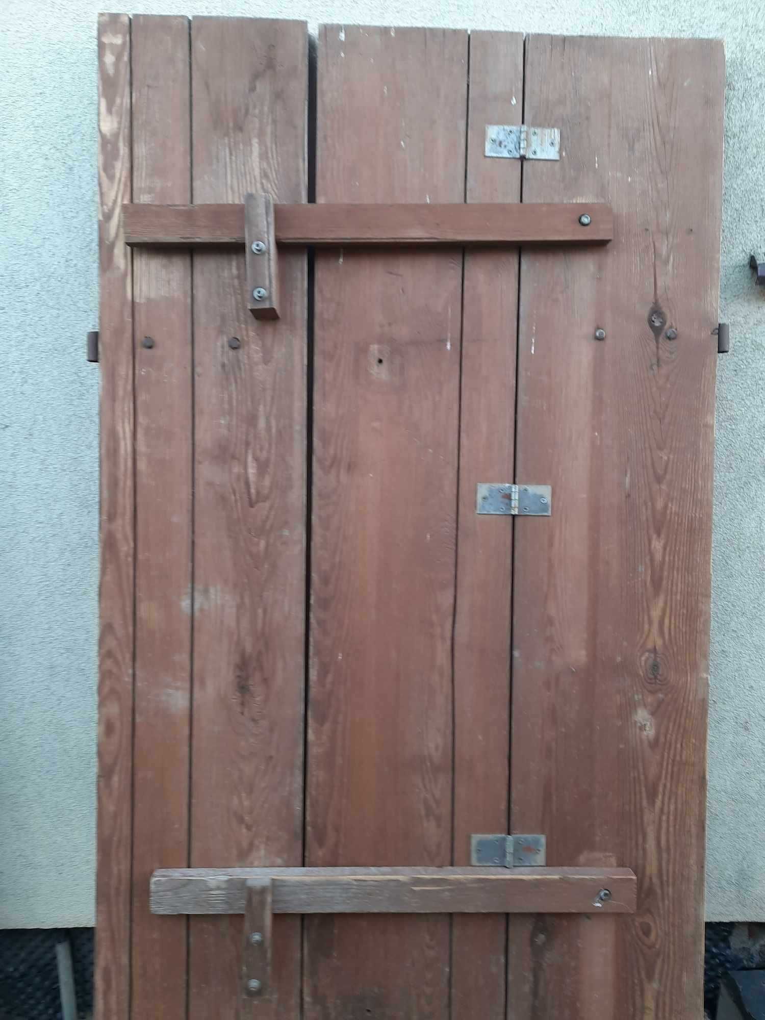 Drzwi Okiennica żaluzja drewniana drzwiowa