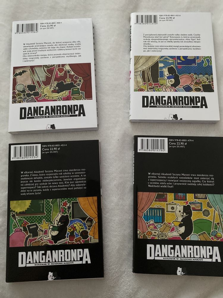 Manga Danganronpa (cała seria 4 tomy)