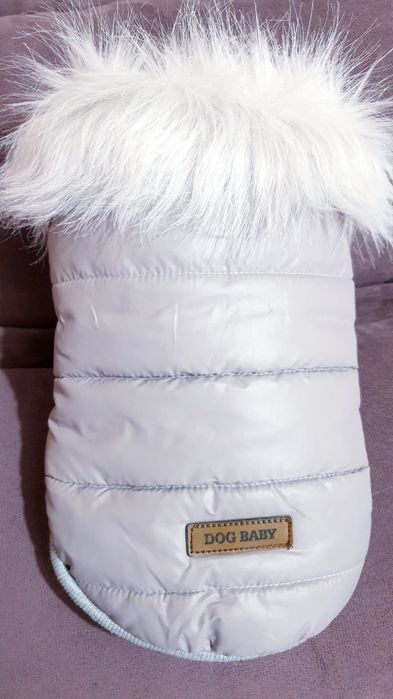 dog baby жилет, куртка зимова з хутром для маленьких собак