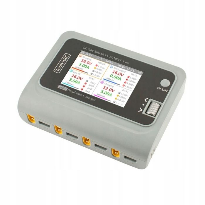 Ładowarka ToolkitRC Q4AC 4-portowa XT60