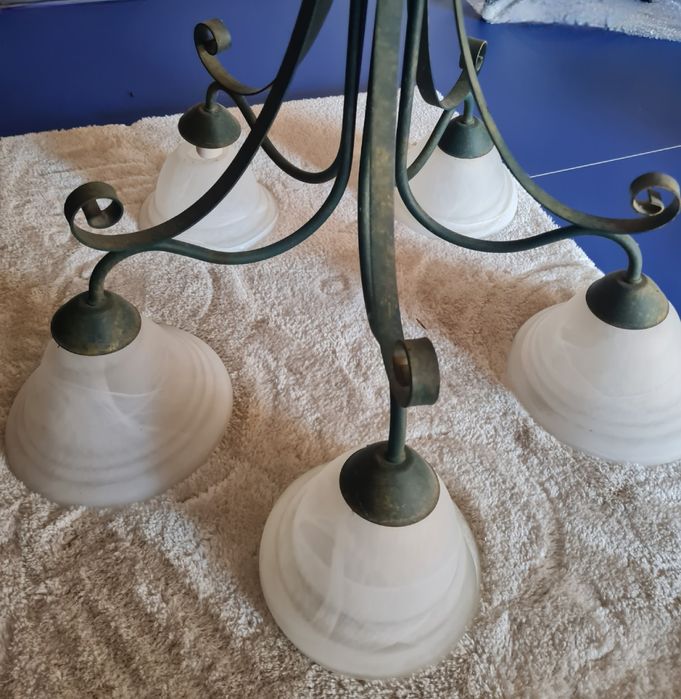 Lampa wisząca, pięcioramienna