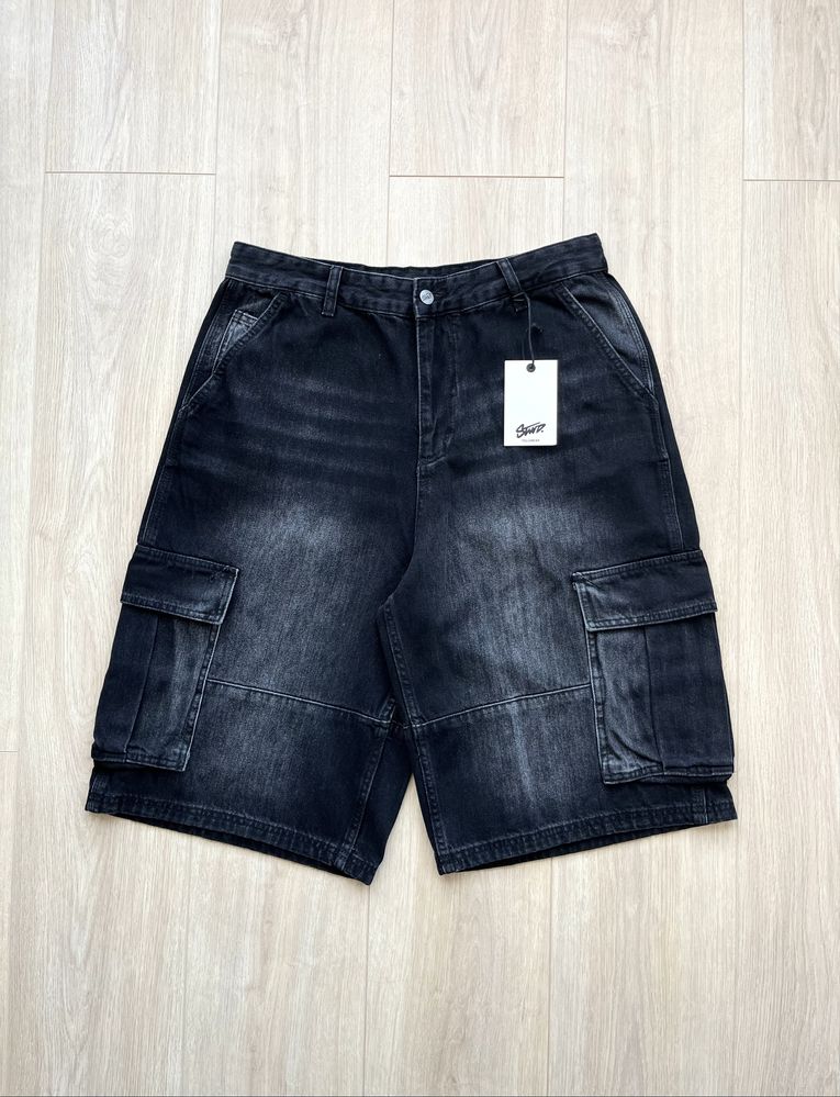 Шорти Pull&Bear (S-M) Skater Fit Оригінал Нові Широкі Шорты Широкие