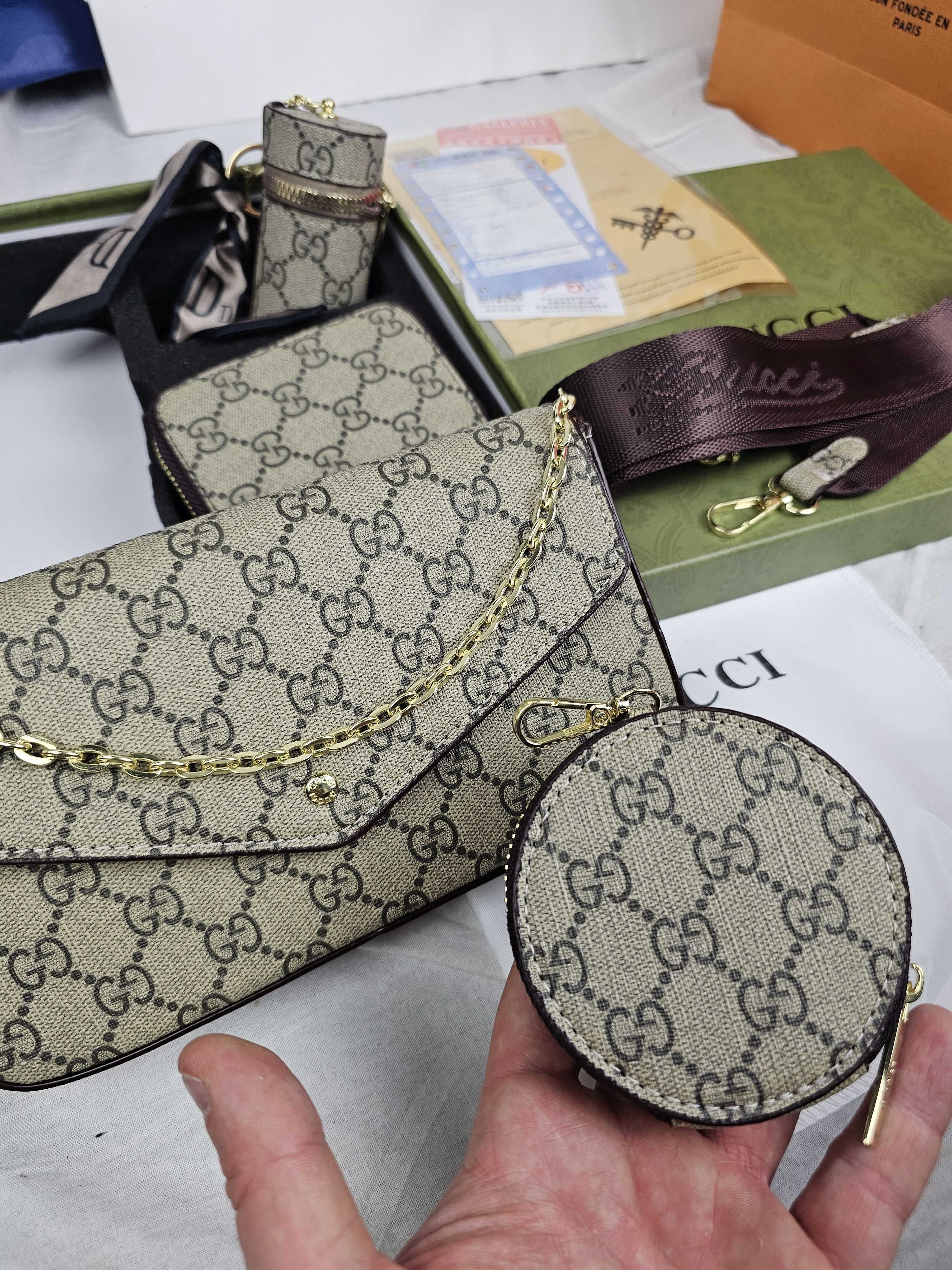 Torba biznesowa komplet Torebka damska Gucci monogram zestaw HIT